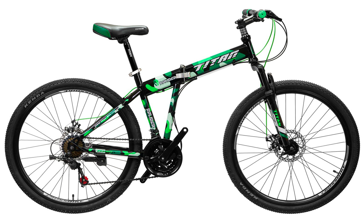 Фотография Велосипед Titan Solider 26" (2019) 2019 Серо-зеленый
